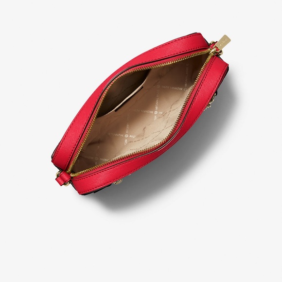 NWT Michale Kors Jet Set Large Saffiano Leather Crossbody Bag - Picture 3 of 9